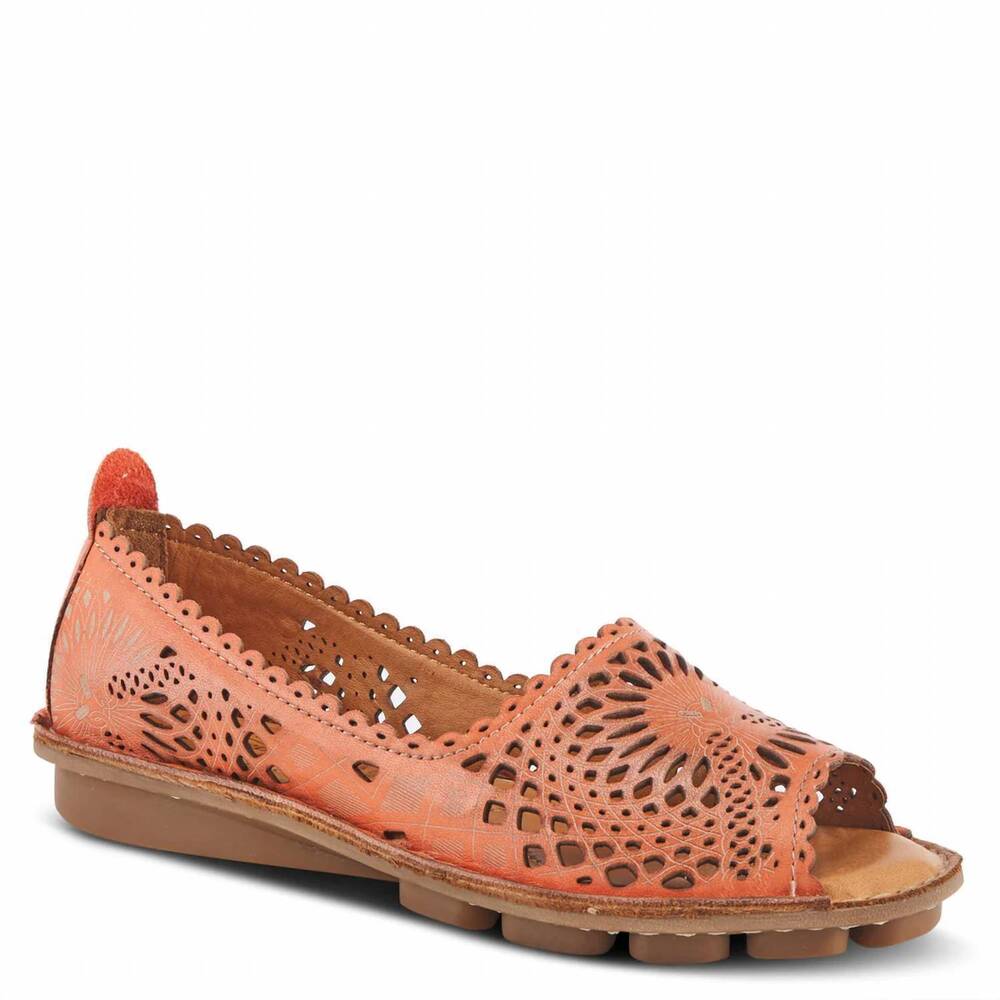 NEW SPRING STEP SHOES women's brandal shoe in orange